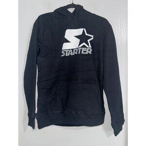 Starter Boys  Black Hoodie With Kangaroo Pocket & Hood